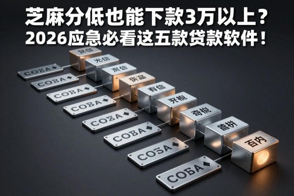 征信黑、征信烂、芝麻分低也能下款3万以上？2026应急必看这五款贷款软件！