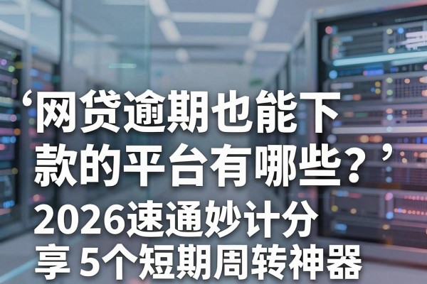 网贷逾期也能下款的平台有哪些?2026速通妙计分享5个短期周转神器