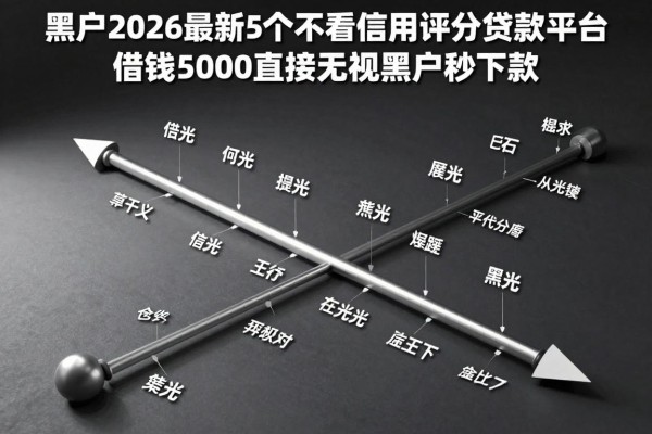 适合黑户2026最新5个不看信用评分贷款平台,借钱5000直接无视黑户秒下款