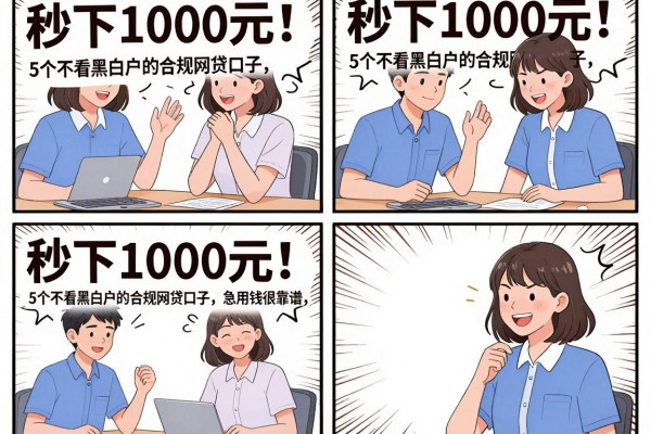 秒下1000元!5个不看黑白户的合规网贷口子,急用钱很靠谱