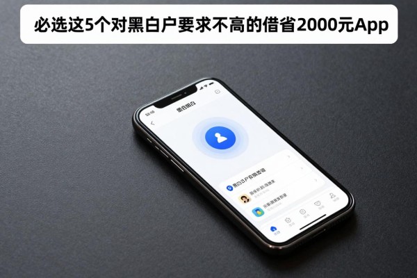 无视黑白户秒放款,必选这5个对黑白户要求不高的借钱2000元app