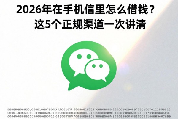 微信借钱指南来了!2026年在手机微信里怎么借钱?这5个正规渠道一次讲清