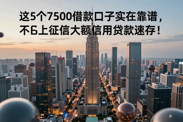 这5个7500借款口子实在靠谱,不上征信大额信用贷款速存!