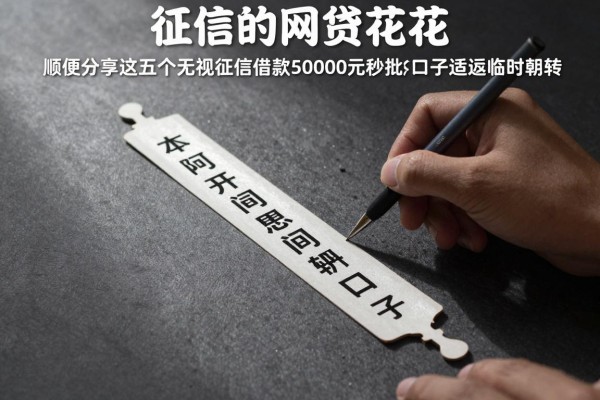 不看征信的网贷花花,顺便分享这五个无视征信借款50000元秒批的口子适配临时周转