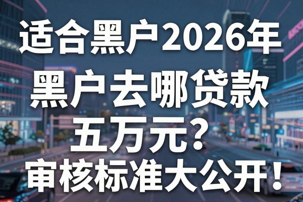 适合黑户2026年首次揭秘:黑户去哪贷款五万元?审核标准大公开!