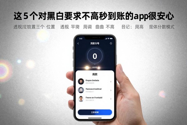 贷款无视黑白的,这5个借款对黑白要求不高秒到账的app很安心