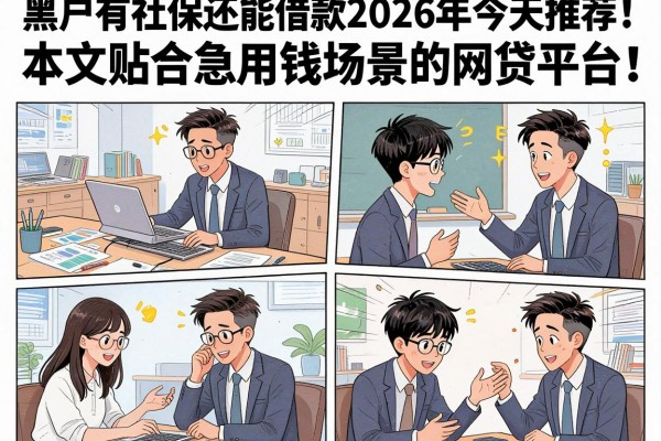 黑户有社保还能借款2026年今天推荐!本文分析5家贴合急用钱场景的网贷平台
