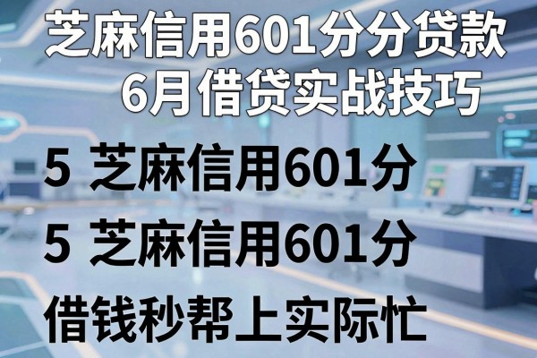 芝麻信用601分分贷款6月借贷实战技巧,这5个芝麻信用601分借钱秒到账的app能帮上实际忙