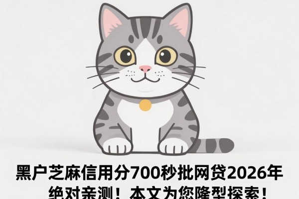 黑户芝麻信用分700秒批网贷2026年绝对亲测!本文为您隆重探索!