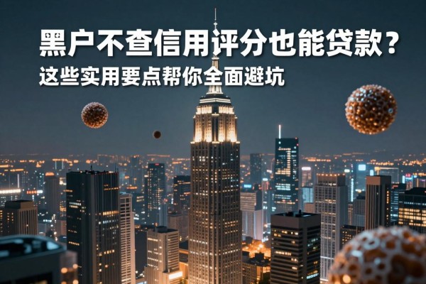 黑户不查信用评分也能贷款?这些实用要点帮你全面避坑