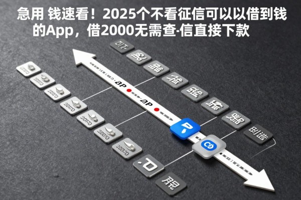 急用钱速看!2026这5个不看征信可以借到钱的app,借2000无需查征信直接下款