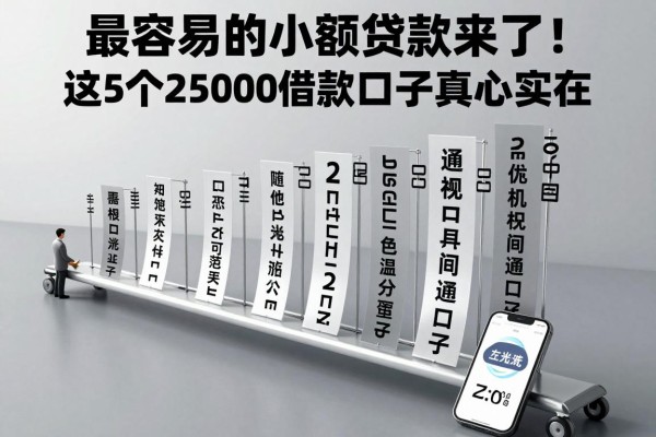 最容易的小额贷款来了!这5个25000借款口子真心实在