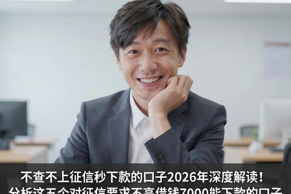不查不上征信秒下款的口子2026年深度解读!分析这五个对征信要求不高借钱7000能下款的口子