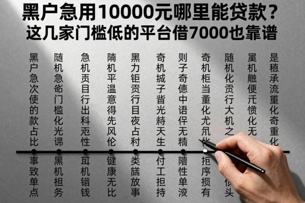 黑户急用10000元哪里能贷款?这几家门槛低的平台借7000也靠谱