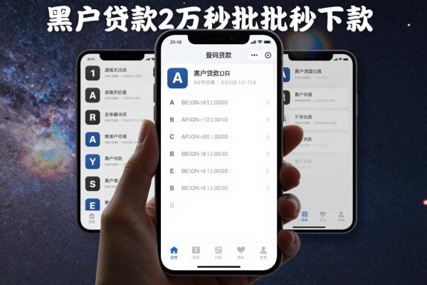 黑户贷款2万秒批秒下款的app,本篇为您详细实测这5个黑户贷款口子!