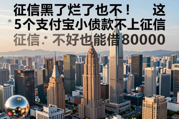征信黑了烂了也不怕!这5个支付宝小额贷款不上征信,征信不好也能借80000