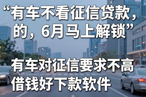 有车不看征信贷款的6月马上解锁,这五个有车对征信要求不高借钱好下款软件服务细致贴心