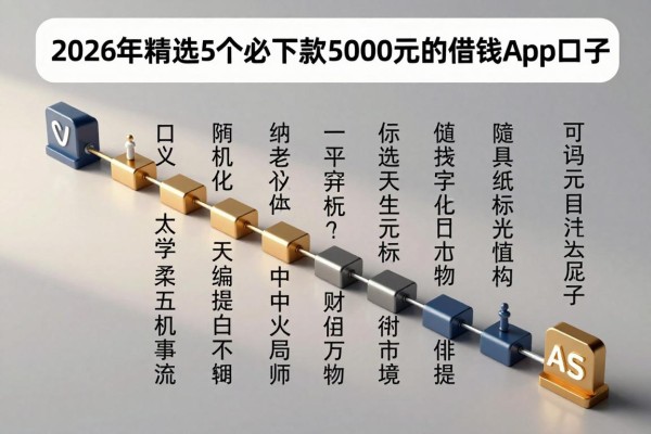 无视征信和大数据!2026年精选5个必下款5000元的借钱App口子