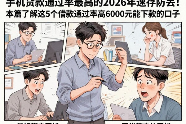手机贷款通过率最高的2026年速存防丢!本篇了解这5个借款通过率高6000元能下款的口子