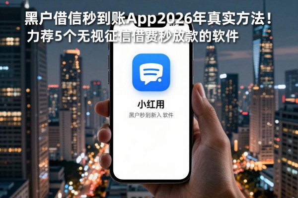 黑户借钱秒到账的app2026年真实方法!力荐5个无视征信借钱秒放款的软件