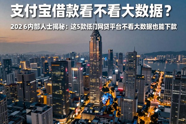 支付宝借款看不看大数据?2026内部人士揭秘:这5款低门槛网贷平台不看大数据也能下款