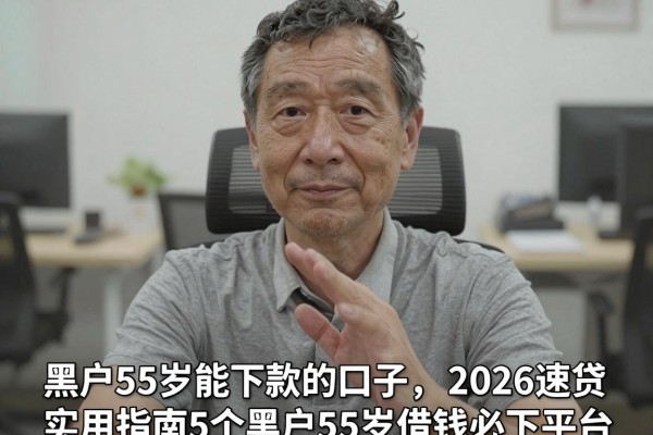 黑户55岁能下款的口子,2026速贷实用指南5个黑户55岁借钱必下平台