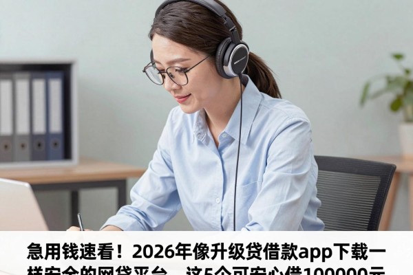 急用钱速看!2026年像升级贷借款app下载一样安全的网贷平台,这5个可安心借100000元