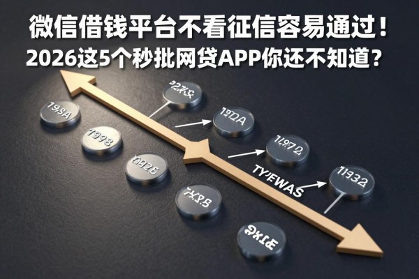 微信借钱平台不看征信容易通过！2026这5个秒批网贷APP你还不知道？