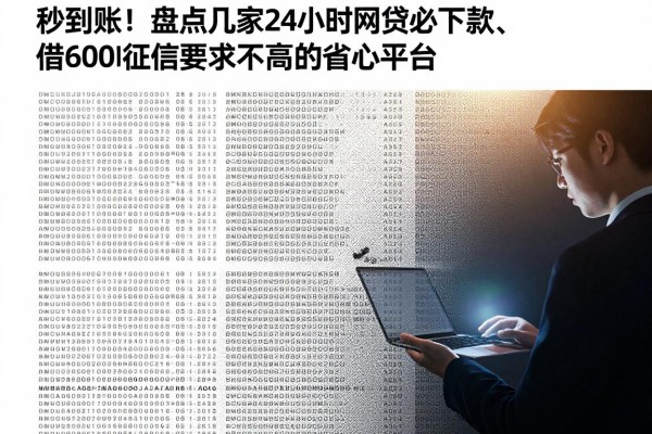 秒到账!盘点几家24小时网贷必下款、借6000征信要求不高的省心平台
