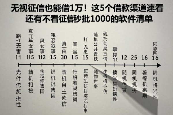 无视征信也能借1万!这5个借款渠道速看,还有不看征信秒批1000的软件清单