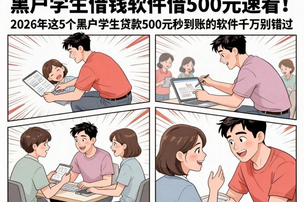 黑户学生借钱软件借500元速看!2026年这5个黑户学生贷款500元秒到账的软件千万别错过