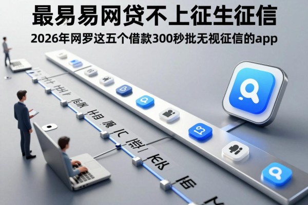 最容易网贷不上征信,2026年网罗这五个借款3000秒批无视征信的app