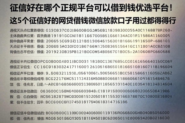 征信好在哪个正规平台可以借到钱优选平台！这5个征信好的网贷借钱微信放款口子用过都觉得行