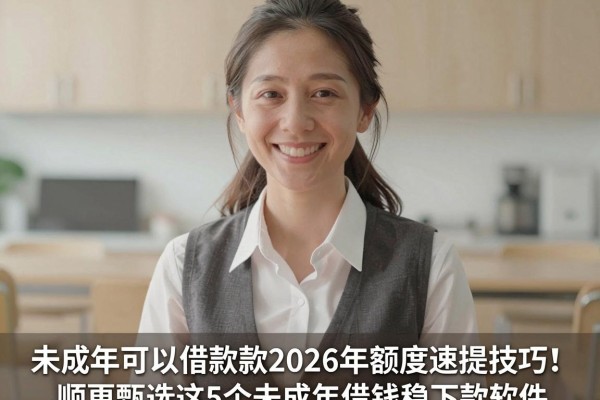 未成年可以借款款2026年额度速提技巧!顺便甄选这5个未成年借钱稳下款软件