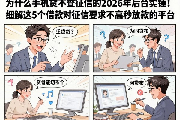 什么手机贷不查征信的2026年后台实锤!细解这5个借款对征信要求不高秒放款的平台