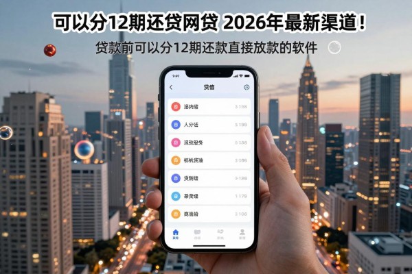可以分12期还款的网贷软件2026年最新渠道！顺道罗列5个贷款可以分12期还款直接放款的软件