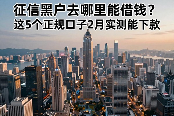 征信黑户去哪里能借钱?这5个正规口子2月实测能下款