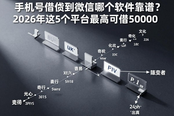 手机号借钱到微信哪个软件靠谱？2026年这5个平台最高可借50000