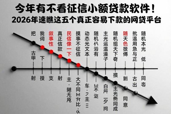 今年有不看征信的小额贷款软件!2026年速瞧这五个真正容易下款的网贷平台