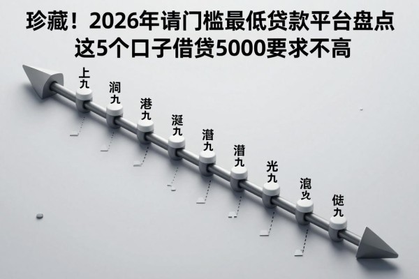 珍藏!2026年申请门槛最低的贷款平台盘点:这5个口子借款5000要求不高