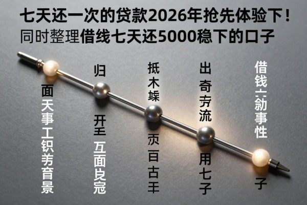 七天还一次的贷款2026年抢先体验下!同时整理五个借钱七天还5000稳下的口子
