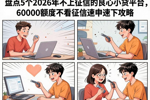 盘点5个2026年不上征信的良心小贷平台,60000额度不看征信速申速下攻略