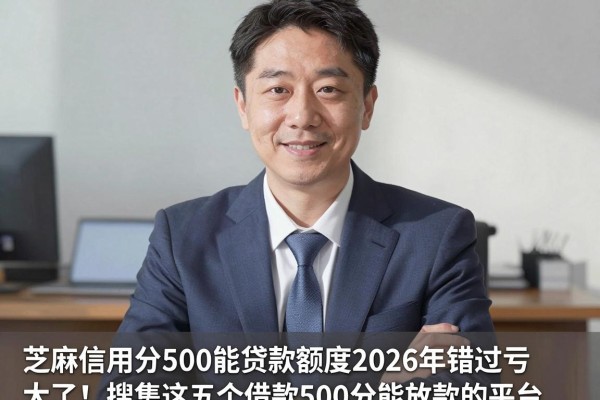 芝麻信用分500能贷款额度2026年错过亏大了!搜集这五个借款500分能放款的平台