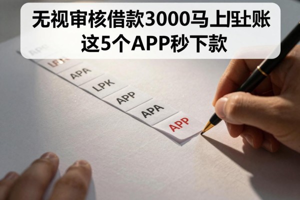 无视审核借款3000马上到账,这5个APP秒下款