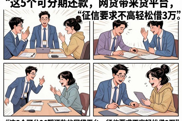 这5个可分36期还款的网贷平台,征信要求不高轻松借3万