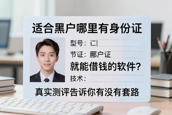 适合黑户哪里有身份证就能借钱的软件?真实测评告诉你有没有套路!