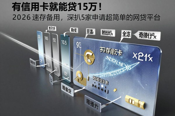 有信用卡就能贷15万!2026速存备用,深扒5家申请超简单的网贷平台