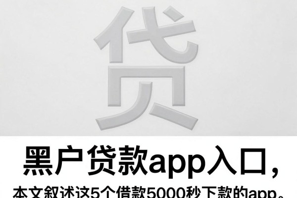 黑户贷款app入口,本文叙述这5个借款5000秒下款的app