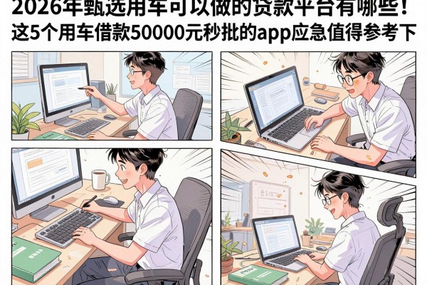 2026年甄选用车可以做的贷款平台有哪些!这5个用车借款50000元秒批的app应急值得参考下