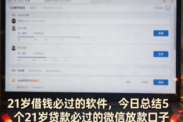 21岁借钱必过的软件，今日总结5个21岁贷款必过的微信放款口子